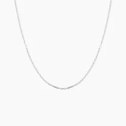 Histoire d'Or Chaîne Ilan Maille Forçat Ronde Or Blanc Sale