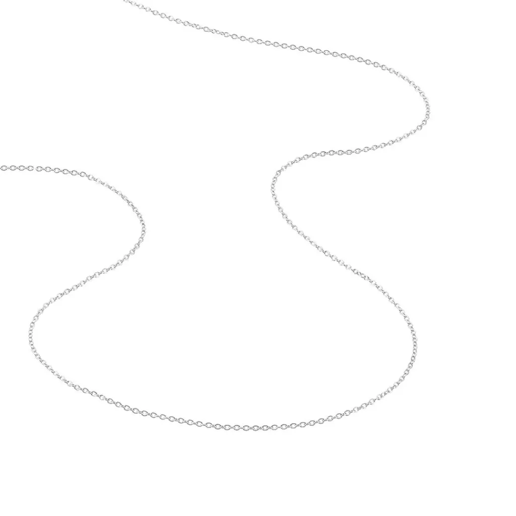 Histoire d'Or Chaîne Ilan Maille Forçat Ronde Or Blanc Outlet