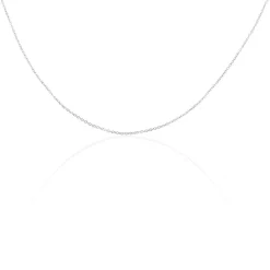 Histoire d'Or Chaîne Ilan Maille Forçat Ronde Or Blanc Outlet