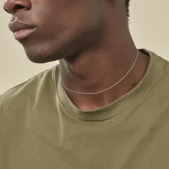 Histoire d'Or Chaîne Ilan Maille Forçat Ronde Or Blanc Outlet