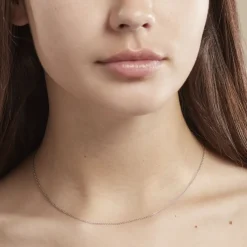 Histoire d'Or Chaîne Ilda Maille Forçat Limee Or Blanc Best