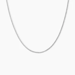 Histoire d'Or Chaîne Imad Maille Gourmette or blanc Discount