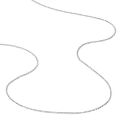 Histoire d'Or Chaîne Imad Maille Gourmette or blanc