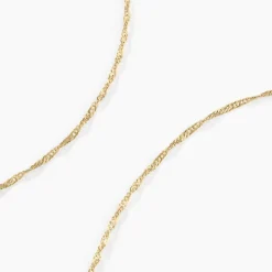 Histoire d'Or Chaîne Imanie Maille Singapour Or Jaune Best