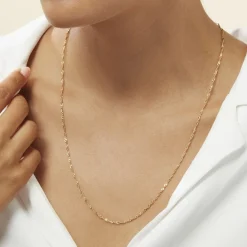 Histoire d'Or Chaîne Imanie Maille Singapour Or Jaune Best