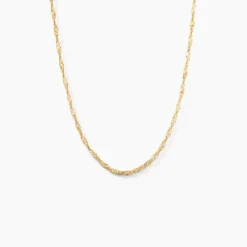 Histoire d'Or Chaîne Imanie Maille Singapour Or Jaune Clearance