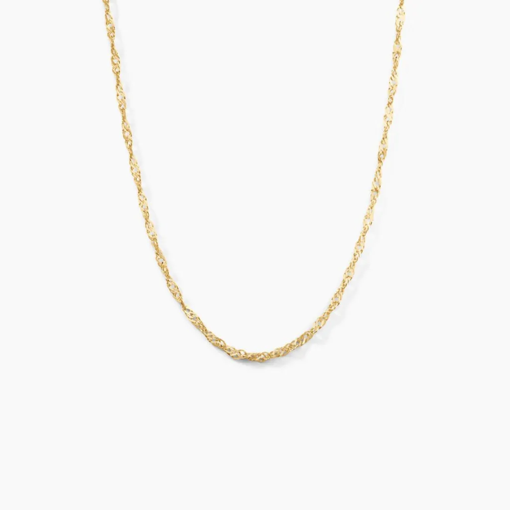 Histoire d'Or Chaîne Imanie Maille Singapour Or Jaune Clearance