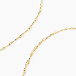 Histoire d'Or Chaîne Imanie Maille Singapour Or Jaune Clearance