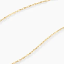 Histoire d'Or Chaîne Imanie Maille Singapour or jaune New