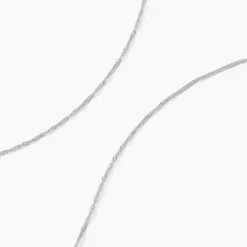 Histoire d'Or Chaîne Imanie Maille Singapour or blanc