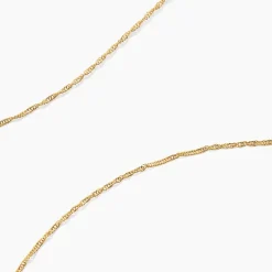 Histoire d'Or Chaîne Imanie Maille Singapour or jaune Hot