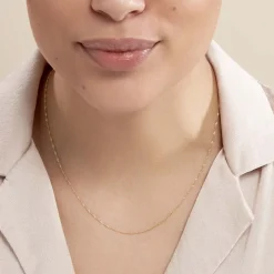 Histoire d'Or Chaîne Imanie Maille Singapour or jaune Hot