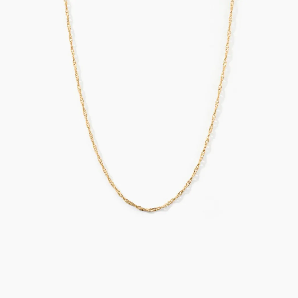 Histoire d'Or Chaîne Imanie Maille Singapour Or Jaune Best