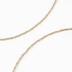 Histoire d'Or Chaîne Imanie Maille Singapour Or Jaune Best