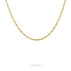 Histoire d'Or Chaîne Imanie Maille Singapour Or Jaune