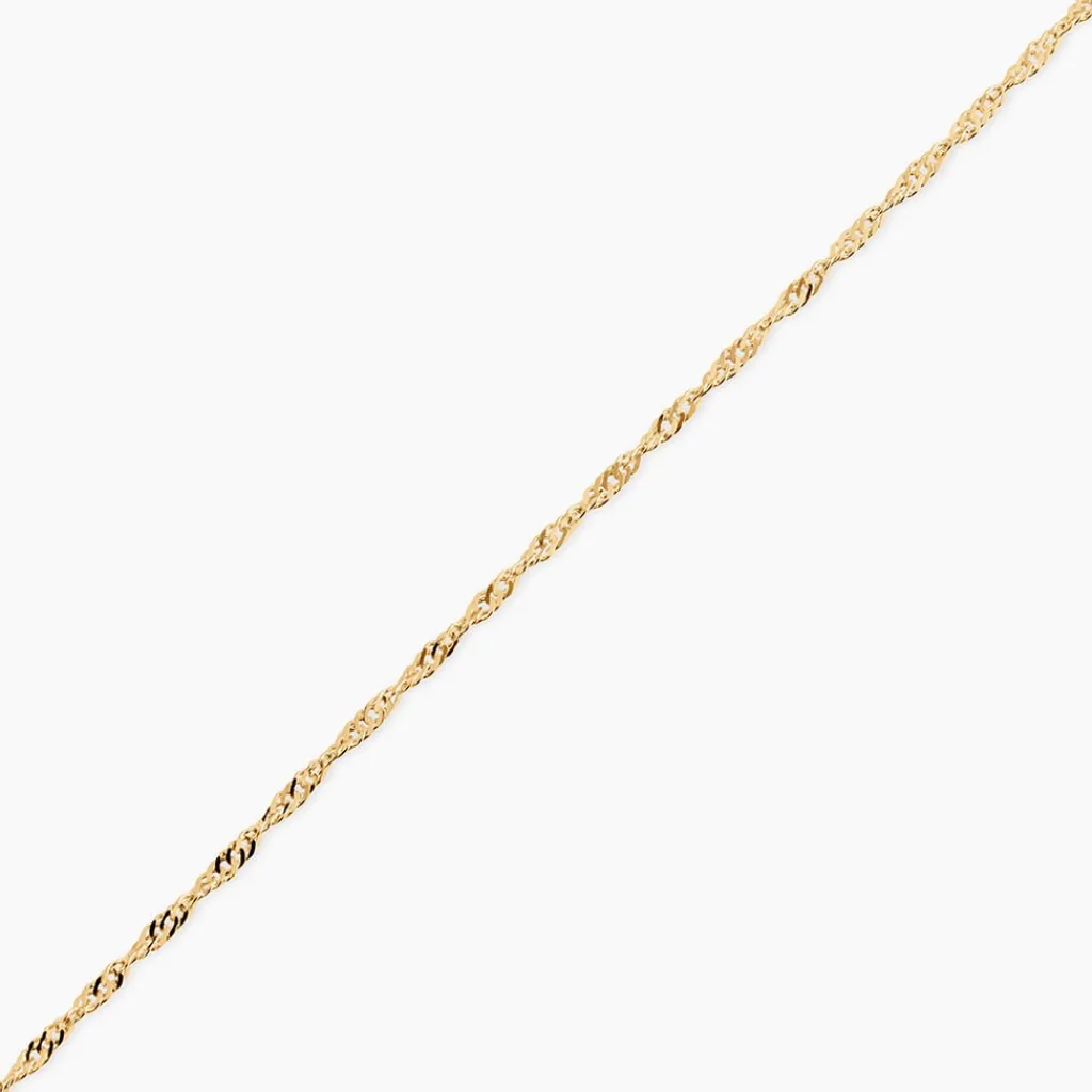 Histoire d'Or Chaîne Imanie Maille Singapour Or Jaune Online