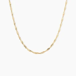 Histoire d'Or Chaîne Imanie Maille Singapour Or Jaune Online