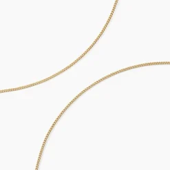 Histoire d'Or Chaîne Ixia Maille Gourmette Diamantee Or Jaune Clearance