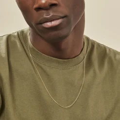 Histoire d'Or Chaîne Ixia Maille Gourmette Diamantee Or Jaune Clearance