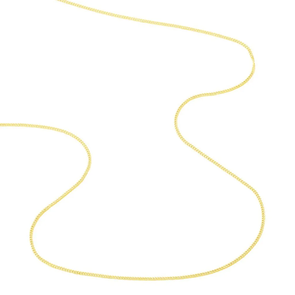 Histoire d'Or Chaîne Ixia Maille Gourmette Diamantee Or Jaune Sale