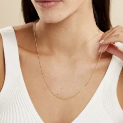 Histoire d'Or Chaîne Ixia Maille Gourmette Diamantee Or Jaune Discount