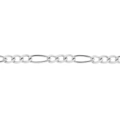 Histoire d'Or Chaîne Judicaelle Maille Alternée 1/3 Or Blanc Clearance