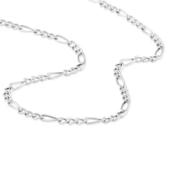 Histoire d'Or Chaîne Judicaelle Maille Alternée 1/3 Or Blanc Clearance