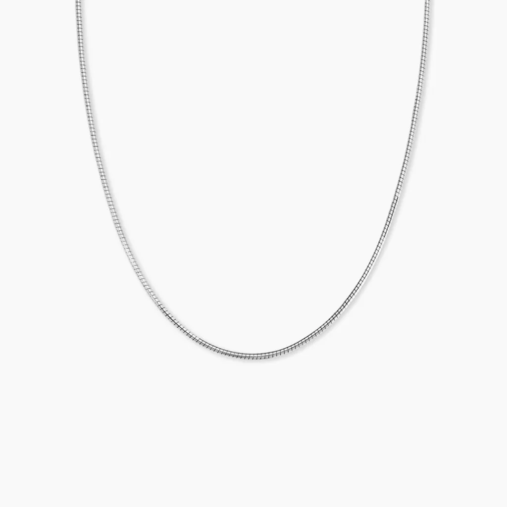 Histoire d'Or Chaîne Kassie Maille Omega Argent Blanc New