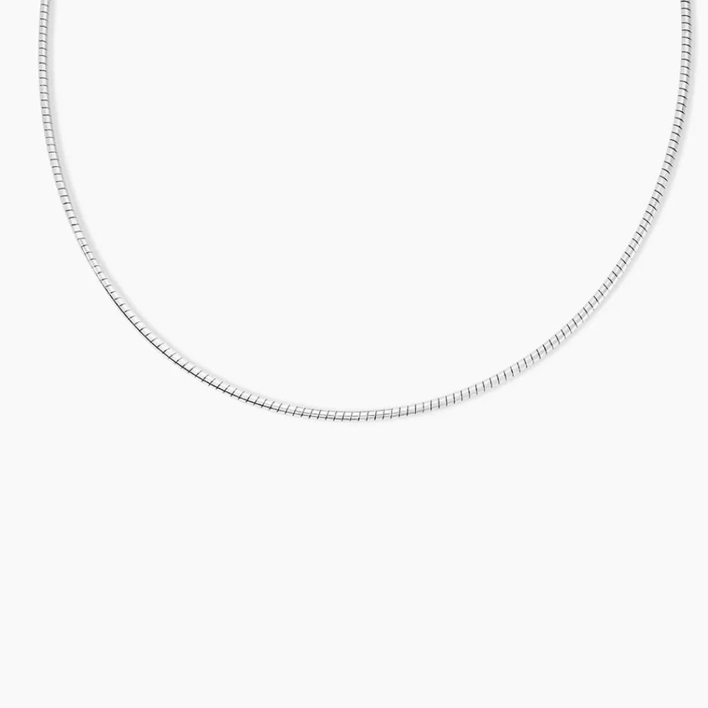 Histoire d'Or Chaîne Kassie Maille Omega Argent Blanc Online