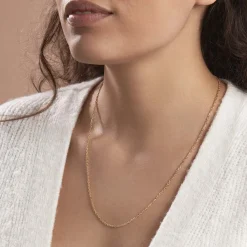 Histoire d'Or Chaîne Keyssie Maille Forçat Diamantée Or Jaune Clearance