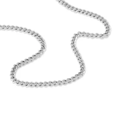 Histoire d'Or Chaîne Nairi Maille Gourmette Argent Blanc Hot