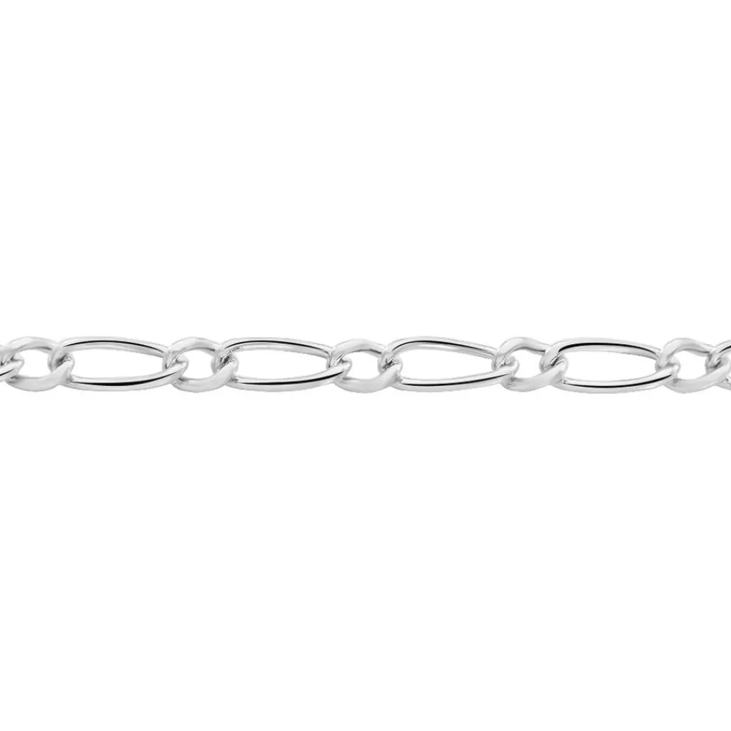 Histoire d'Or Chaîne Ophelio Maille Alternee 1/1 Or Blanc Online