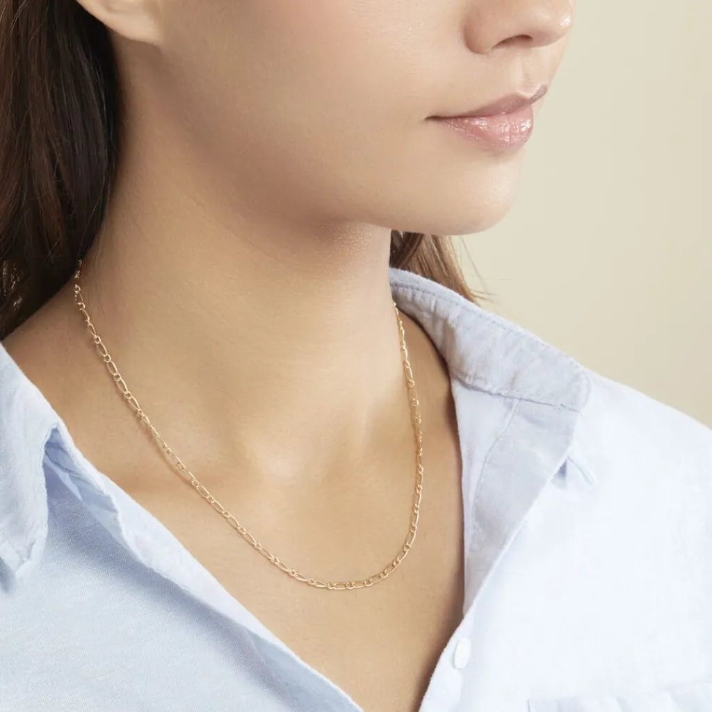 Histoire d'Or Chaîne Ophelio Maille Alternee 1/1 Or Jaune Best