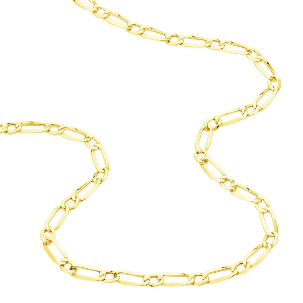 Histoire d'Or Chaîne Ophelio Maille Alternee 1/1 or jaune Sale