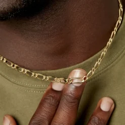 Histoire d'Or Chaîne Ophelio Maille Alternee 1/1 or jaune Sale