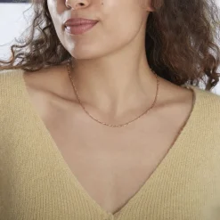 Histoire d'Or Chaîne Ophelio Maille Alternee 1/1 or rose Online