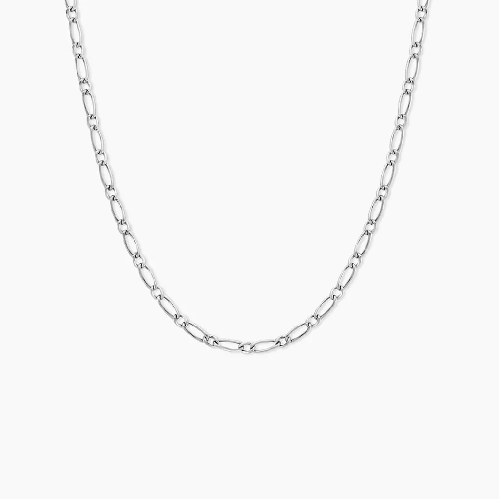 Histoire d'Or Chaîne Ophelio Maille Alternee 1/1 or blanc Online