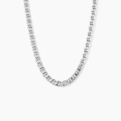 Histoire d'Or Chaîne Piato Marine Argent Blanc New