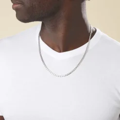 Histoire d'Or Chaîne Piato Marine Argent Blanc New