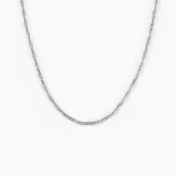 Histoire d'Or Chaîne Shanone Argent Blanc Sale