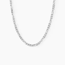 Histoire d'Or Chaîne Vivian Maille Alternee 1/3 Argent Blanc New