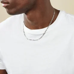 Histoire d'Or Chaîne Vivian Maille Alternee 1/3 Argent Blanc Clearance