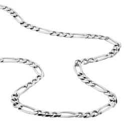 Histoire d'Or Chaîne Vivian Maille Alternee 1/3 Argent Blanc Best