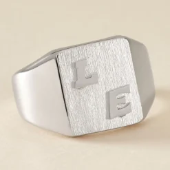 Histoire d'Or Chevaliere Argent Blanc Gringoire Carree New