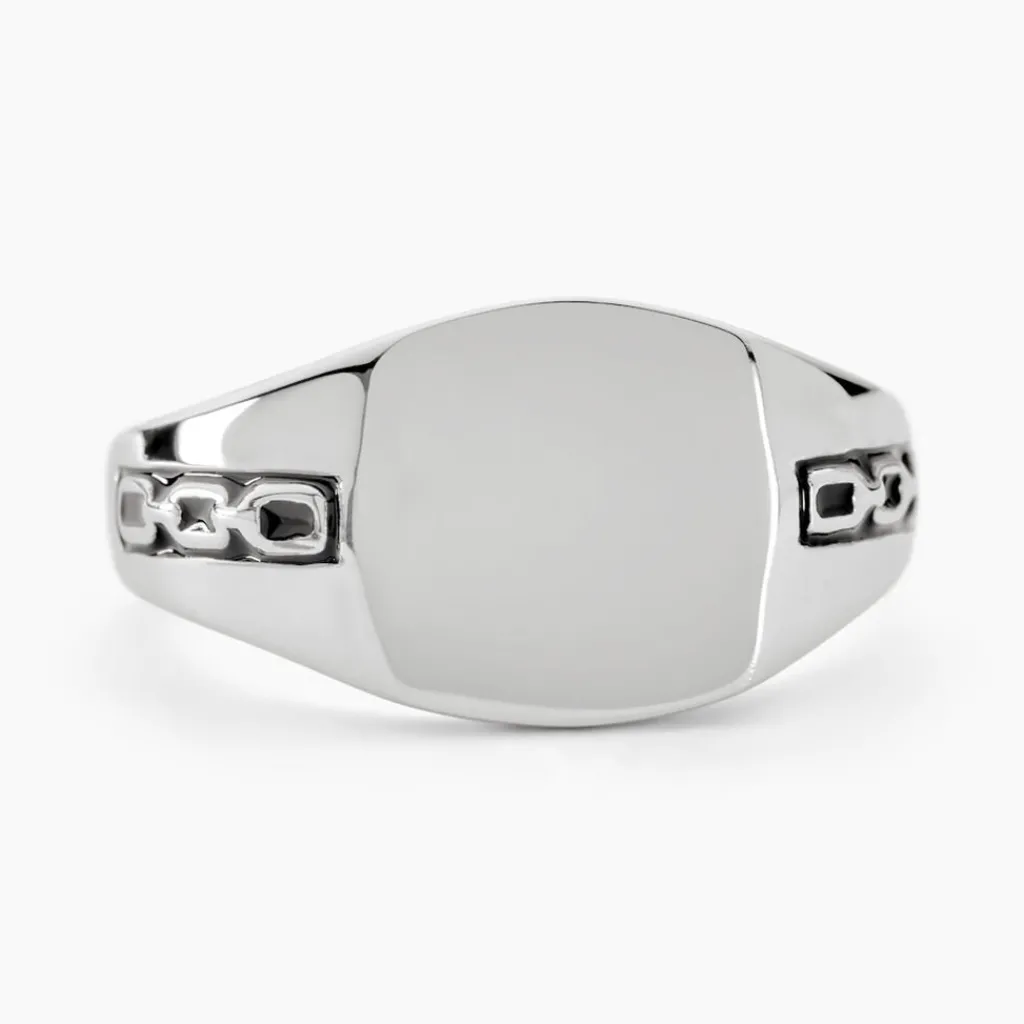 Histoire d'Or Chevaliere Argent Blanc Tarek Discount