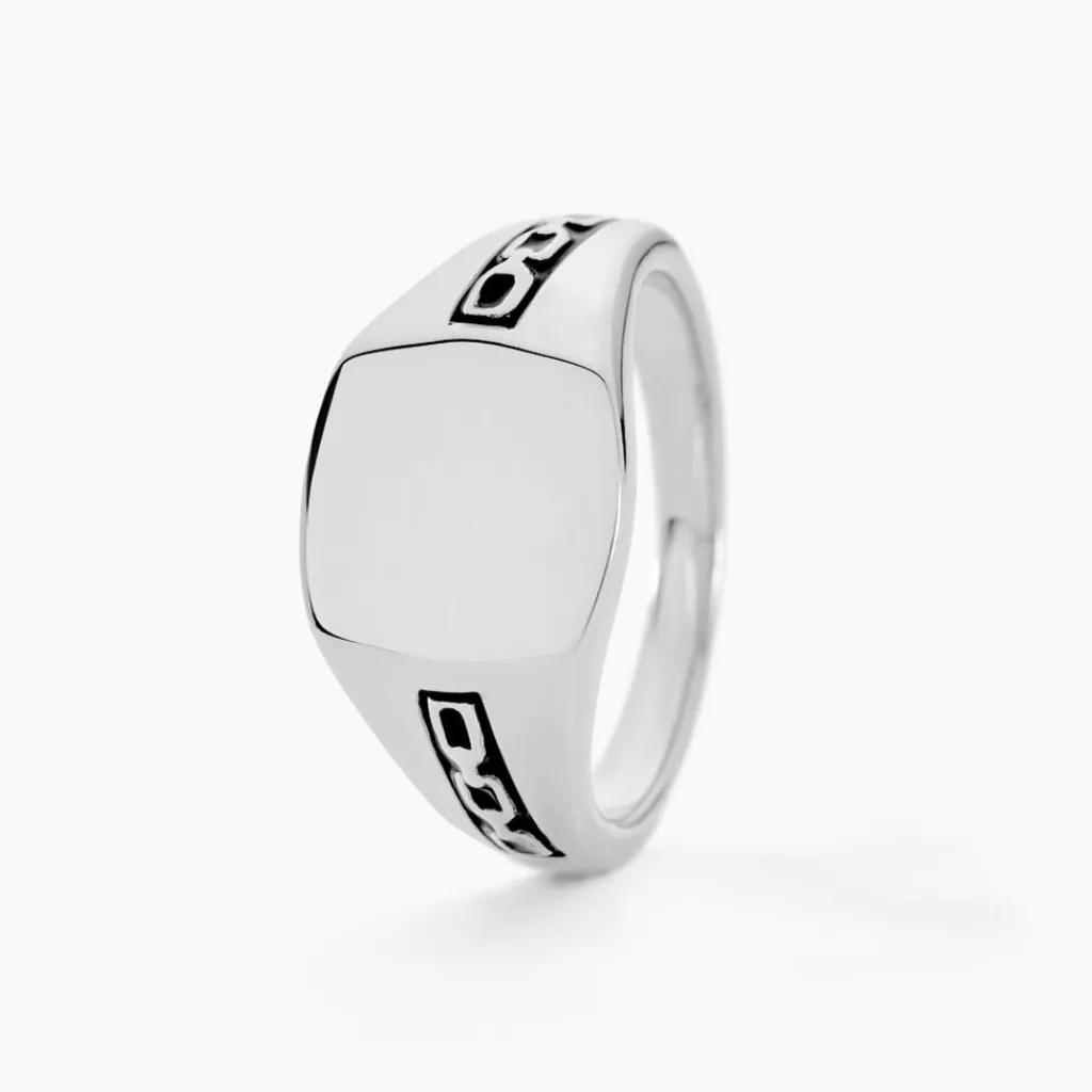 Histoire d'Or Chevaliere Argent Blanc Tarek Discount