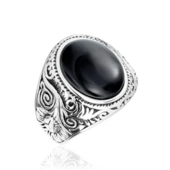 Histoire d'Or Chevaliere Zayn Acier Inoxydable Blanc Verre New