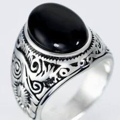 Histoire d'Or Chevaliere Zayn Acier Inoxydable Blanc Verre New