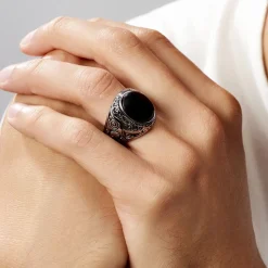 Histoire d'Or Chevaliere Zayn Acier Inoxydable Blanc Verre New