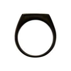 Histoire d'Or Chevalière Luciano acier noir Best